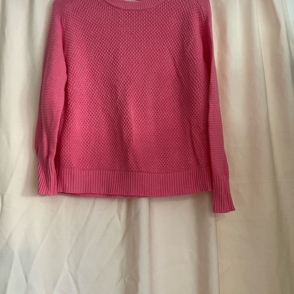 LOFT Pink Crew Neck Sweater